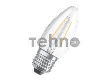 Лампа светодиодная филаментная LED STAR CLASSIC B 60 5W/827 5Вт свеча 2700К тепл. бел. E27 600лм 220-240В прозр. стекло OSRAM 4058075212398