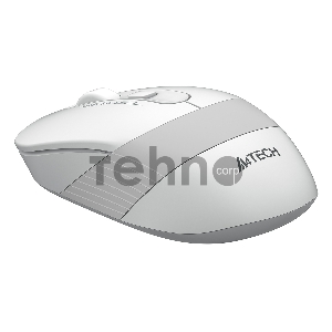 Мышь A4Tech Fstyler FG10S белый/серый оптическая (2000dpi) silent беспроводная USB (4but)