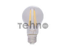 Филаментная лампочка REXANT А60 7.5 Вт 750 Лм 2700 K E27 прозрачная