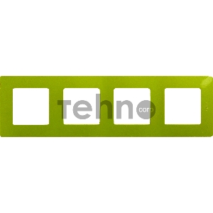 ETIKA Рамка 4 поста, зел. папоротник ETIKA Рамка 4 поста, зел. папоротник