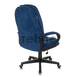 Кресло руководителя Бюрократ CH-868N Fabric темно-синий Velvet 29 крестовина пластик