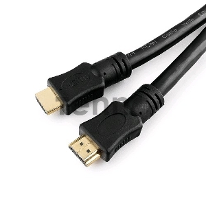 Кабель HDMI Gembird, 15м, v1.4, 19M/19M, черный, позол.раз., экран, пакет CC-HDMI4-15M