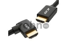 Кабель Greenconnect  2.0m HDMI 2.0, M/M правый угол, черный, HDR 4:2:2, Ultra HD, 4K 60 fps 60Hz/5K*30Hz, 3D, AUDIO, 18.0 Гбит/с, 28/28 AWG, GCR-52322
