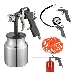 Набор пневмоинструмента PATRIOT KIT 5В  5пр. краскопульт с н.баком пистолеты шланг5м пульверизатор, фото 2