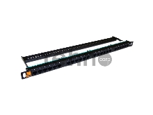 Патч-панель LANMASTER компактная 24 порта, UTP, кат.5E, 0.5U