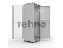 Напольный шкаф Rexant серии Standart 42U 600х800 мм, передняя дверь стекло, задняя дверь металл, RAL 7035 (состоит из 2 частей)