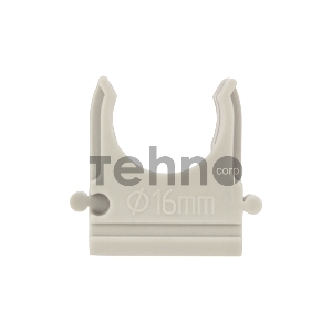 Крепеж-клипса для трубы ø 16 мм серая (10 шт./уп.) REXANT