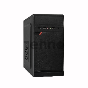 Корпус Exegate EX283057RUS  Minitower ExeGate BAA-106 Black, mATX, <AAA350, 80mm>, 2*USB, Audio