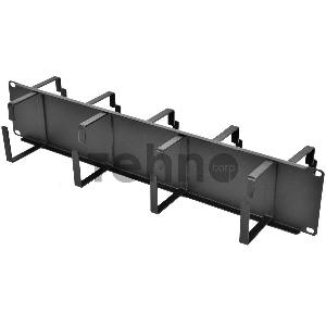 Кабельный органайзер Горизонтальный ЦМО ГКО-2-9-9005 двухсторонний кольца 2U шир.:19