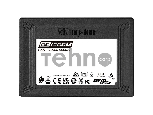 Твердотельный накопитель Kingston DC1500M, 1920GB, SSD, U.2, NVMe, PCIe 3.0 x4, 3D TLC, R/W 3300/2700MB/s, IOPs 510 000/220 000, 3500TBW, DWPD 1 (5 лет)