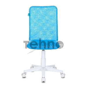 Кресло детское Бюрократ KD-9/WH/TW-55 голубой TW-31 TW-55 сетка/ткань (пластик белый)