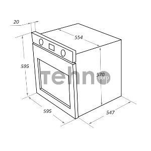 Электрический духовой шкаф MAUNFELD EOEF.766W