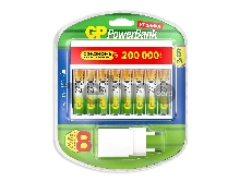 Аккумулятор + зарядное устройство GP PowerBank 270AAHC/CPBXL-2CR8 AA NiMH 2700mAh (8шт) блистер