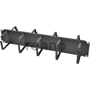 Кабельный органайзер Горизонтальный ЦМО ГКО-2-9-9005 двухсторонний кольца 2U шир.:19