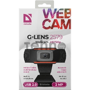 Веб-камера DEFENDER G-lens 2579 HD720p 2МП  63179