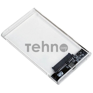 Внешний корпус для HDD/SSD AgeStar 3UB2P4C SATA III пластик прозрачный 2.5