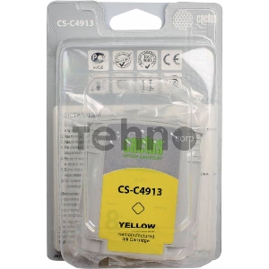 Картридж струйный Cactus CS-C4913 желтый для №82 HP Design Jet 500/800C (72ml)