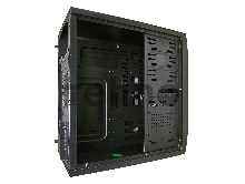 Корпус Minitower Exegate QA-410 Black, mATX, <XP450, Black, 120mm> 2*USB, Audio