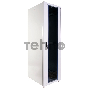 Шкаф телекоммуникационный напольный ЭКОНОМ 42U (600 × 600) дверь стекло, дверь металл
