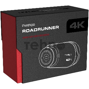 Видеорегистратор Prestigio RoadRunner 480W, 3.0 IPS (854x480) touch screen display, UHD 4K 3840x2160@30fps, Mstar SSC8629Q, 8 MP CMOS Sony Starvis IMX415 image sensor, 8 MP camera, 140° Viewing Angle, Wi-Fi, USB Type-C, Supercapacitor, Night Vision, Motio