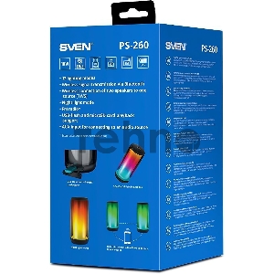 Мобильные колонки SVEN PS-260 1.0 чёрные
