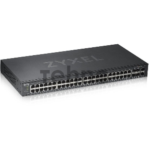 Коммутатор ZYXEL GS1920-48v2 Hybrid Smart switch Zyxel Nebula Flex, 44xGE, 4xCombo (SFP/RJ-45), 2xSFP, Standalone / cloud management