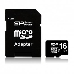 Флеш карта microSDHC 16Gb Class10 Silicon Power SP016GBSTH010V10-SP + adapter, фото 7