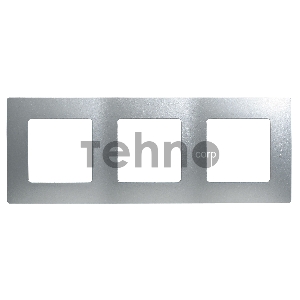 Рамка ETIKA 3 поста, алюминий