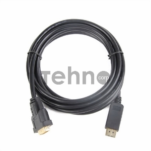 Кабель DisplayPort-DVI Gembird/Cablexpert  1.8м, 20M/19M, черный, экран, пакет(CC-DPM-DVIM-6)