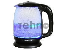 Чайник электрический Starwind SKG1210 1.7л. 2200Вт черный (корпус: стекло)