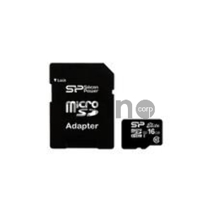 Флеш карта microSDHC 16Gb Class10 Silicon Power SP016GBSTHBU1V10-SP + adapter