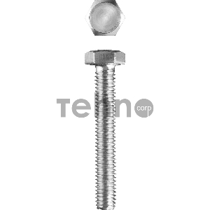 Болт ГОСТ 7798-70, M8 x 100 мм, 2 шт, кл. пр. 5.8, оцинкованный, ЗУБР