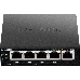 Неуправляемый коммутатор D-Link DGS-1005P/B1A с 5 портами 10/100/1000Base-T, функцией энергосбережения и поддержкой QoS (4 порта с поддержкой PoE 802.3af/802.3at (30 Вт), PoE-бюджет 60 Вт), фото 2