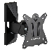 Кронштейн Kromax CASPER-102 black, для LED/LCD ТВ 10"-26", 3 ст свободы, наклон +5°-15°, поворот 90°, от стены 50 мм, max VESA 100x100 мм, max 15 кг, фото 2