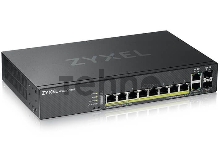 Коммутатор Zyxel NebulaFlex Pro GS2220-10HP-EU0101F 10G 8PoE+ 180W управляемый