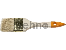 Кисть флейцевая DEXX, деревянная ручка, натуральная щетина, индивидуальная упаковка, 63мм