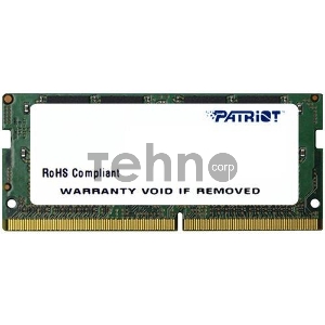 Модуль памяти Patriot SO-DIMM DDR4 8Gb 2133MHz PC4-17000 Patriot PSD48G213381S RTL CL15  260-pin 1.2В