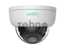 уличная IP-камера купольная антивандальная с фиксированным объективом Uniarch 2МП 2.8 мм, ИК подсветка до 30 м., матрица 1/2.8