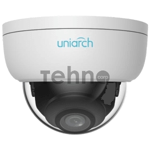 уличная IP-камера купольная антивандальная с фиксированным объективом Uniarch 2МП 2.8 мм, ИК подсветка до 30 м., матрица 1/2.8 уличная IP-камера купольная антивандальная с фиксированным объективом Uniarch 2МП 2.8 мм, ИК подсветка до 30 м., матрица 1/2.8