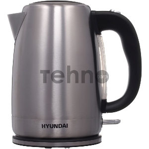 Чайник электрический Hyundai HYK-S2030 1.7л. 2200Вт серебристый матовый/черный (корпус: металл)