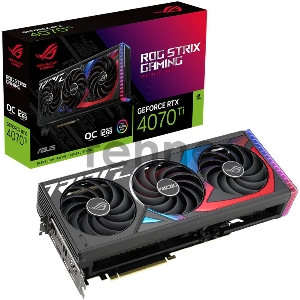 Видеокарта Asus ROG-STRIX-RTX4070TI-O12G-GAMING /RTX4070TI,HDMI*2,DP*3,12G,D6X (90YV0II0-M0NA00) /RTX4070TI,HDMI*2,DP*3,12G,D6X (90YV0II0-M0NA00)