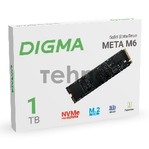 Накопитель SSD Digma PCI-E 4.0 x4 1Tb DGSM4001TM63T Meta M6 M.2 2280