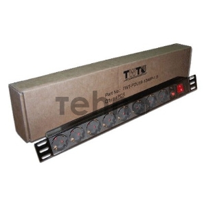 Блок распределения питания Lanmaster TWT-PDU19-10A8P гор.размещ. 8xSchuko базовые 10A без вилки