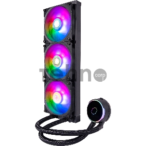 Водяное охлаждение Cooler Master MasterLiquid PL360 Flux (300W, 360mm, ARGB, fans:3x120mm/72.37CFM/32dBa/2300rpm, 2066/2011-v3/2011/1700/1200/1156/1155/1151-v2/1151-v1/1150/775/sWRX8/SP3/TR4/AM4/AM3+/AM3/AM2+/AM2/FM2+/FM2/FM1)