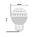 Лампа шар e27 10 LED  Ø50мм  белая 24В (постоянное напряжение), фото 4