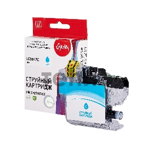 Струйный картридж Sakura LC3617C для Brother, голубой, 10 мл., 550 к.