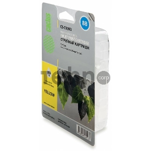 Картридж струйный Cactus CS-C9393 желтый для №88 HP Officejet Pro K550 (29ml)