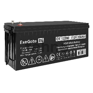 Аккумуляторная батарея ExeGate DT 12200 (12V 200Ah, под болт М8)