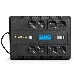 ИБП ExeGate NEO Smart LHB-850.LCD.AVR.8SH.CH.RJ.USB <850VA/510W, LCD, AVR, 8*Schuko, RJ45/11, USB, 4*USB-порта для зарядки, Black>, фото 3