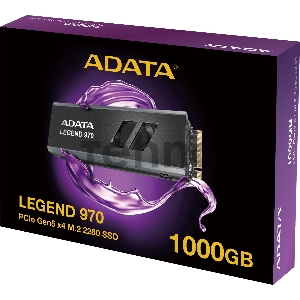 Накопитель SSD A-Data PCI-E 5.0 x4 1TB SLEG-970-1000GCI SLEG-970-2000GCI Legend 970 M.2 2280